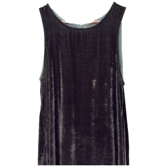 CP Shades Jacqui Velvet Sleeveless Silk Blend Dress Size M - Picture 3 of 9